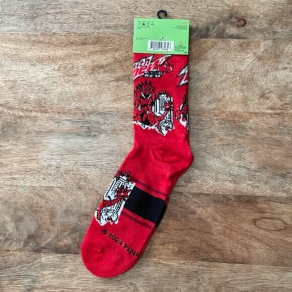 New: Adult Mountain Dew Soda Pop Socks - Picture 2 of 2